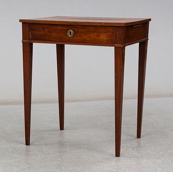 A late gustavian sewing table, ca 1800.