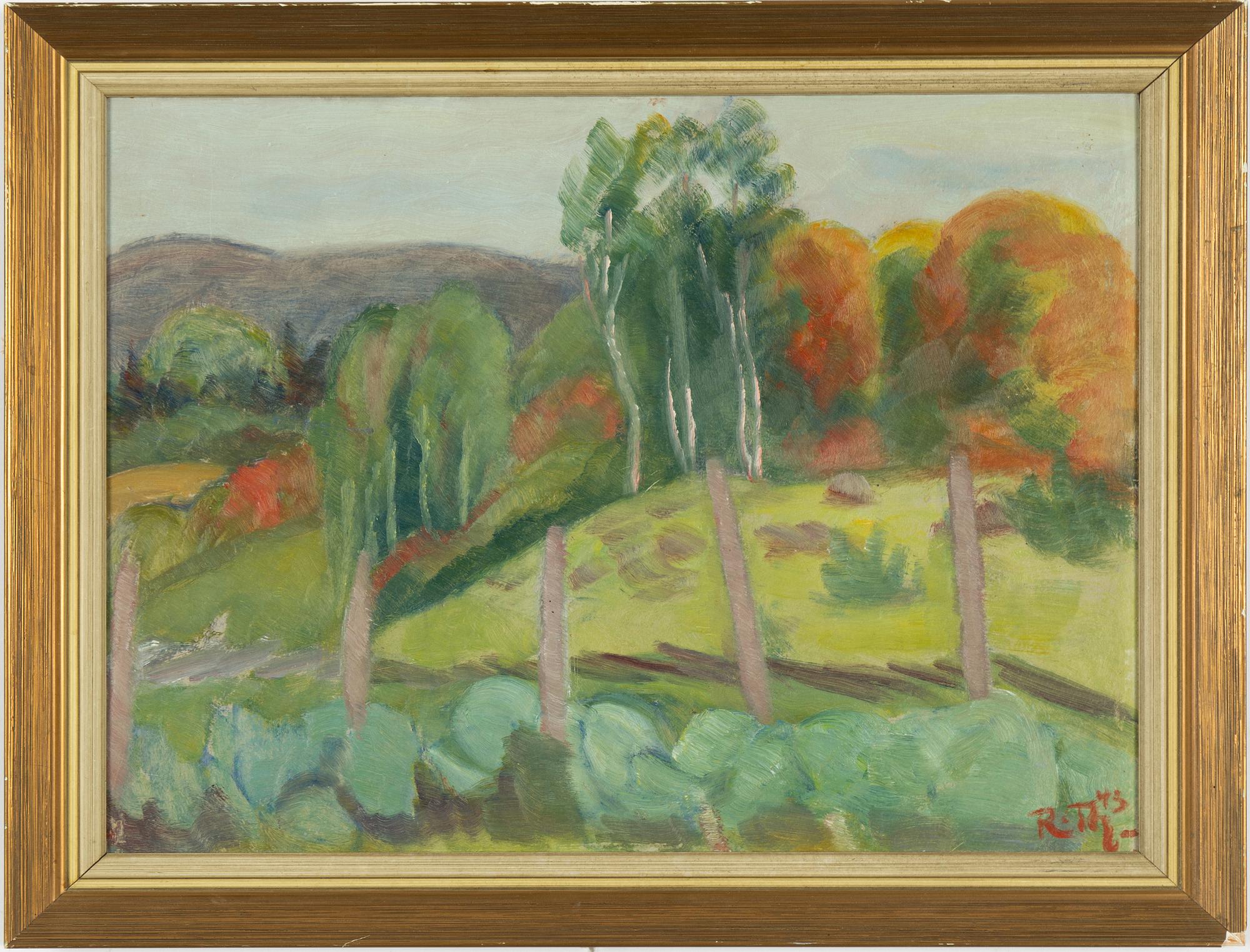 Rudolph Thygesen, Höstlandskap.