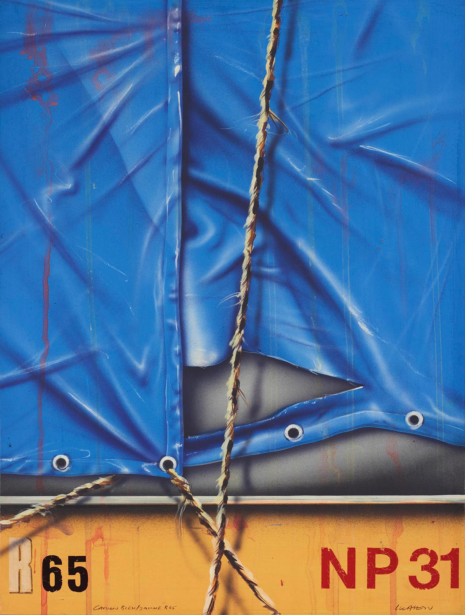 Peter Klasen, "Camion Bleu/Jaune R65".