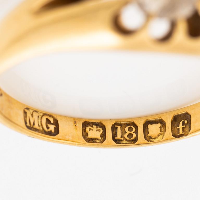 Ring, 18K gold with old-cut diamond.