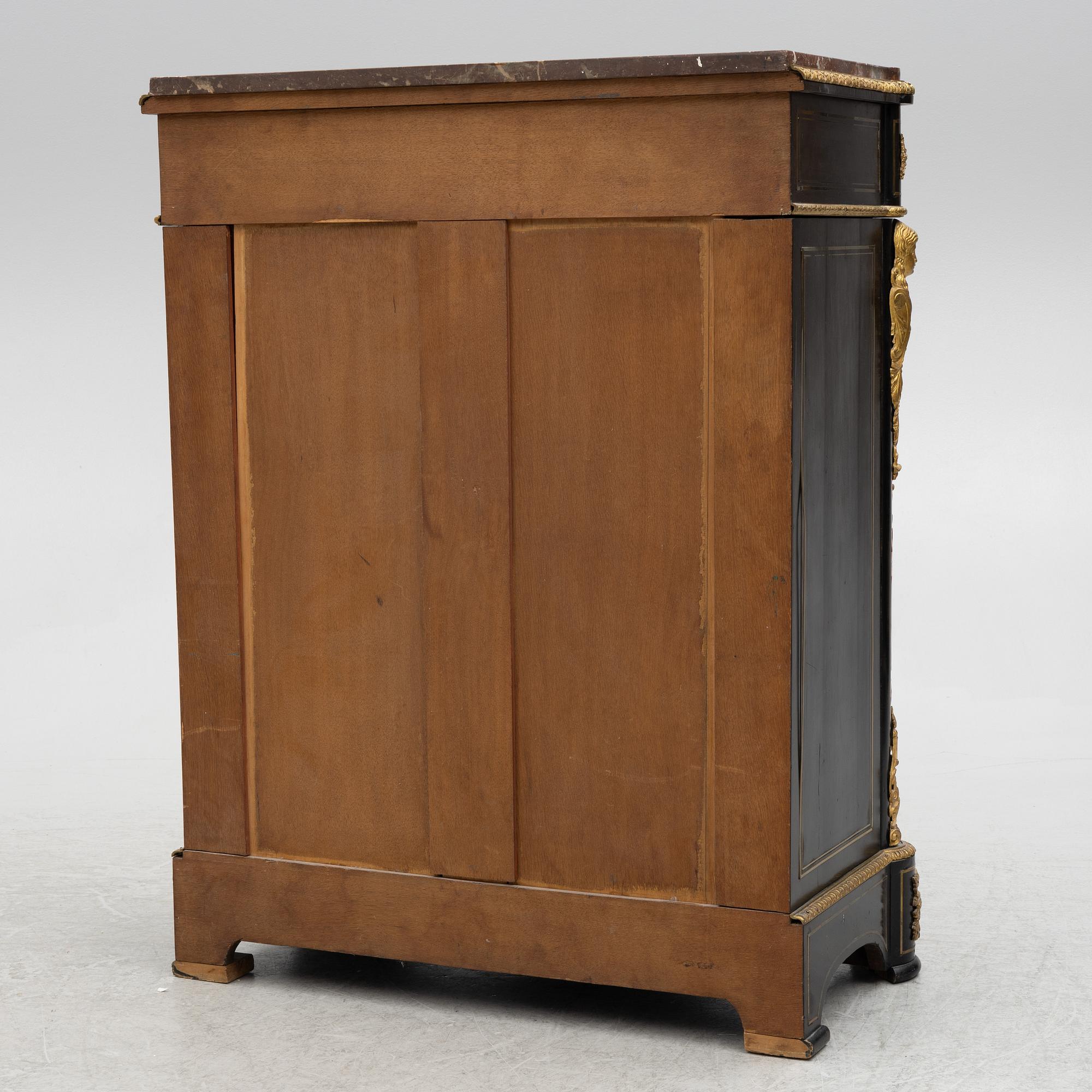 Cabinet, Boulle style, late 19th century.