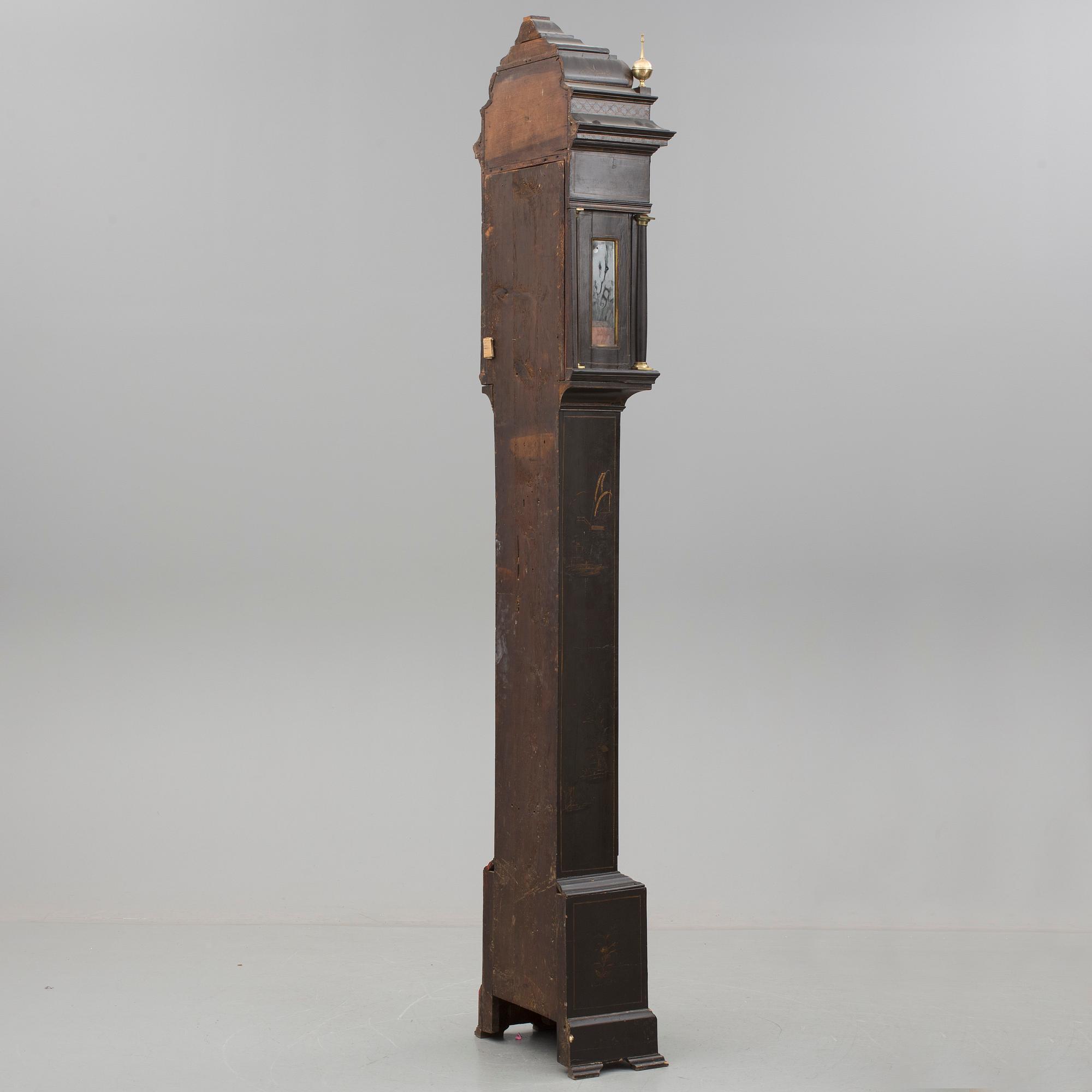 GOLVUR, pendel samt 2 lod, John Tolson, London, 1800-tal.