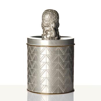 Anna Petrus, burk med lock, modell "A 462", Firma Svenskt Tenn, Stockholm 1928.