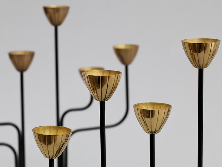 KANDELABRAR, ett par, Gunnar Ander, Ystad Metall, 1900-talets andra hälft.