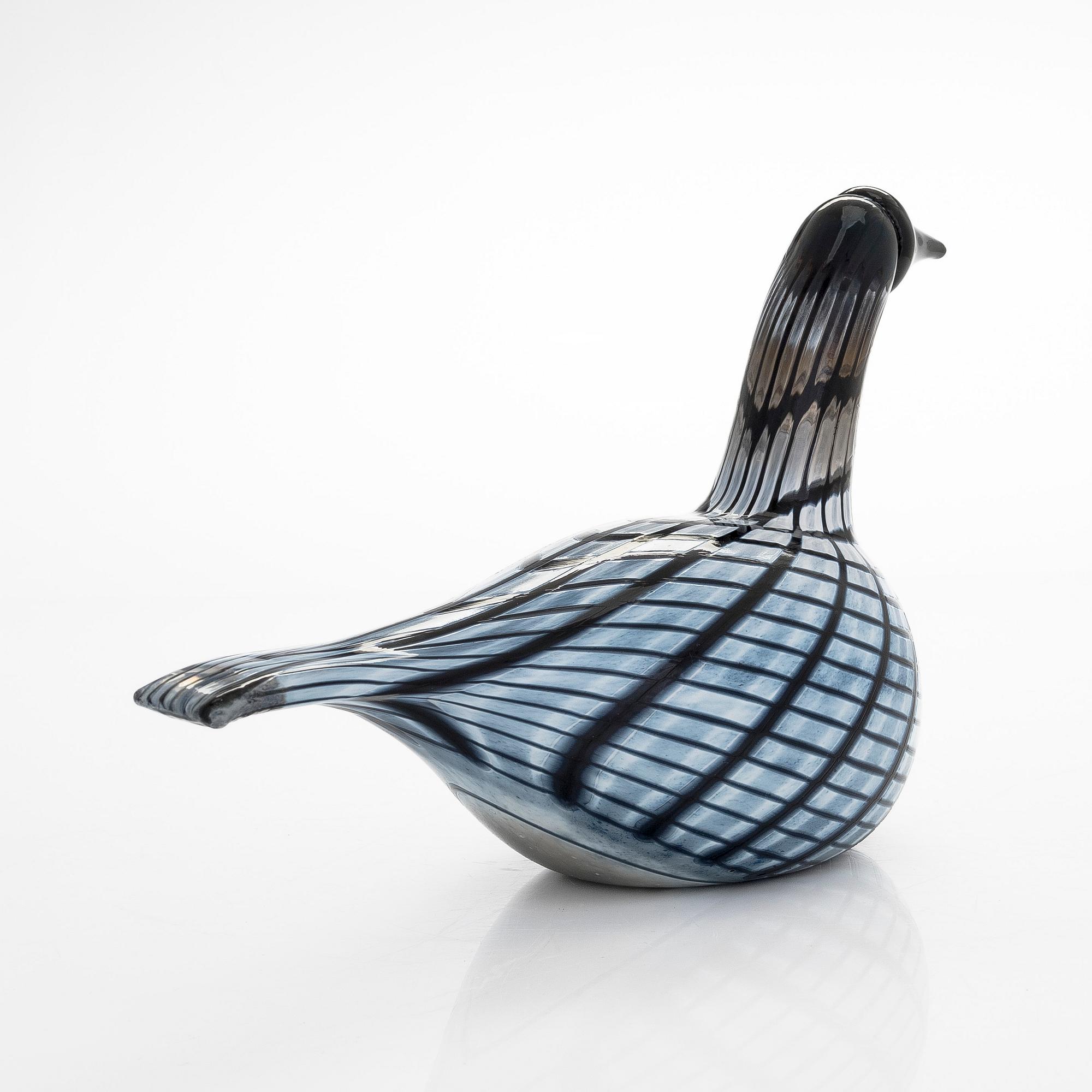 Oiva Toikka, lasilintu, "Kuikka", signeerattu O. Toikka Nuutajärvi.