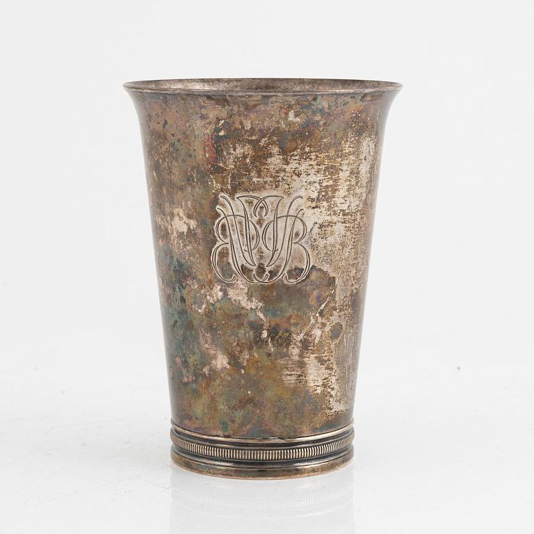 A Swedish sterling silver beaker, mark of Guldsmedsaktiebolaget (GAB), Stockholm 1938.