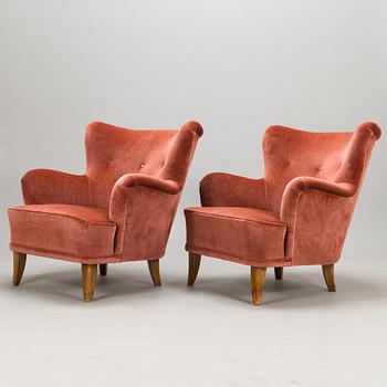 Ilmari Lappalainen, Fåtöljer, ett par, "Laila", Asko, Finland 1900-talets mitt.