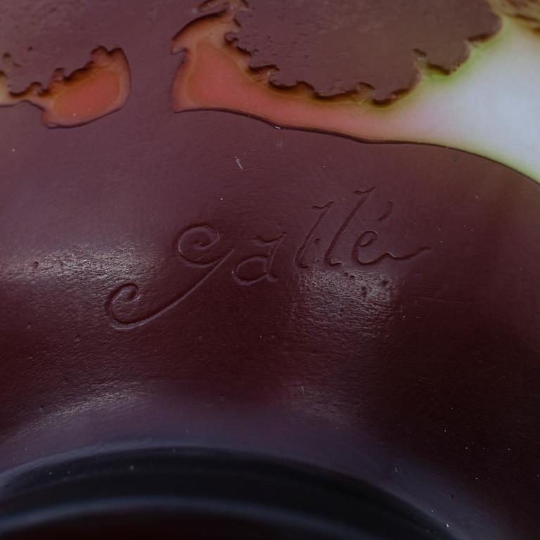 SKÅL, glas, jugend, Émile Gallé, Frankrike, 1900-talets första hälft.