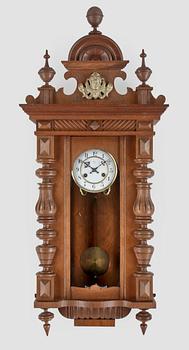 VÄGGPENDYL, nyrenässans, Junghans, Tyskland, 1800-talets slut.