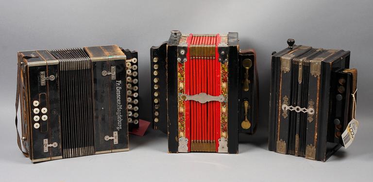 DRAGSPEL, 3 st. 1800/1900-tal.