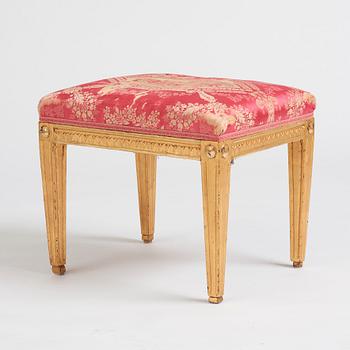 A Royal Gustavian stool by E Öhrmark.