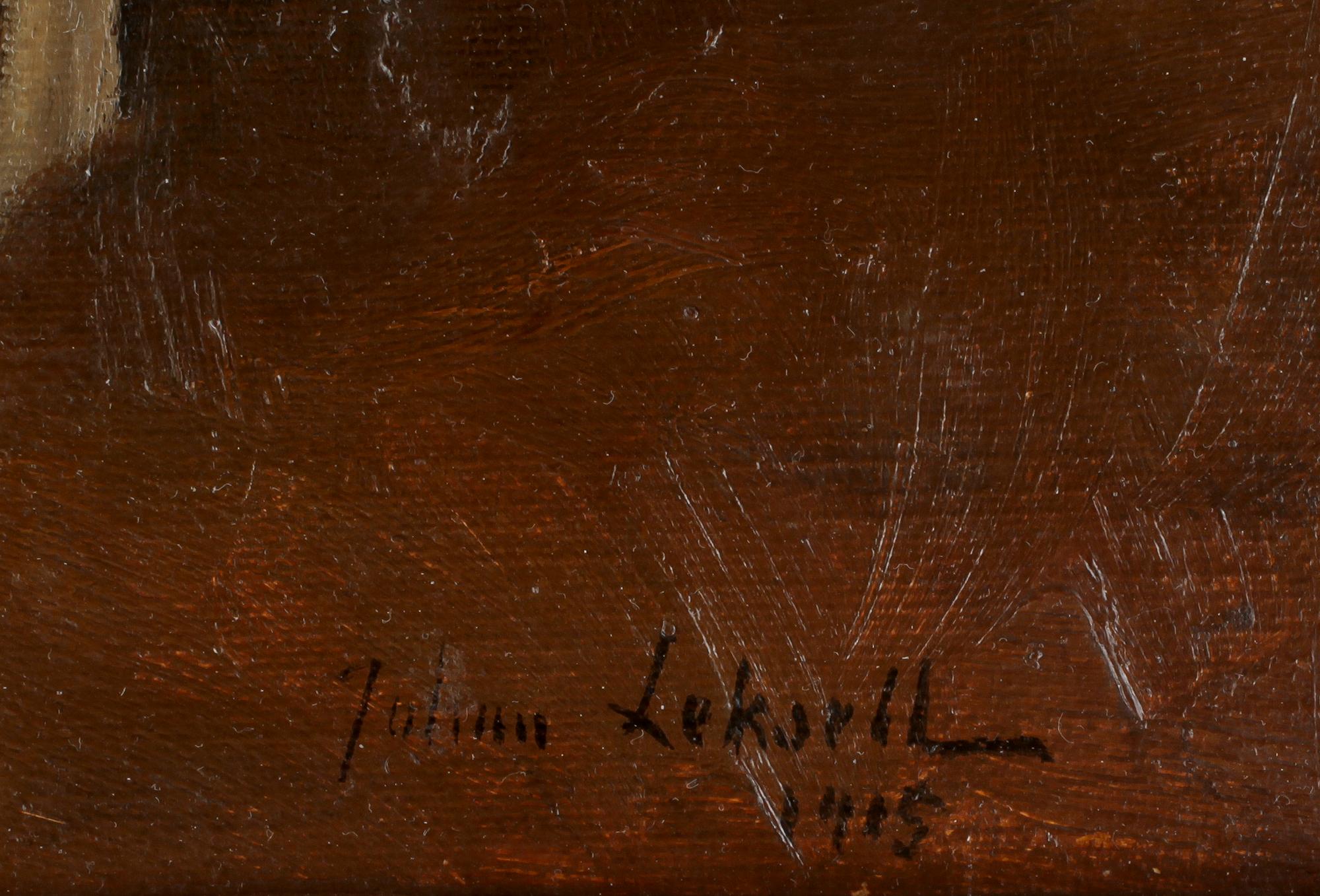 JOHAN LEKSELL, olja på duk, sign o dat 1915.
