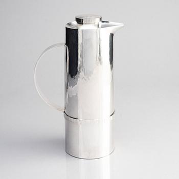 Barbro Littmarck, a sterling silver thermos, mark of W.A Bolin, Stockholm 1967.