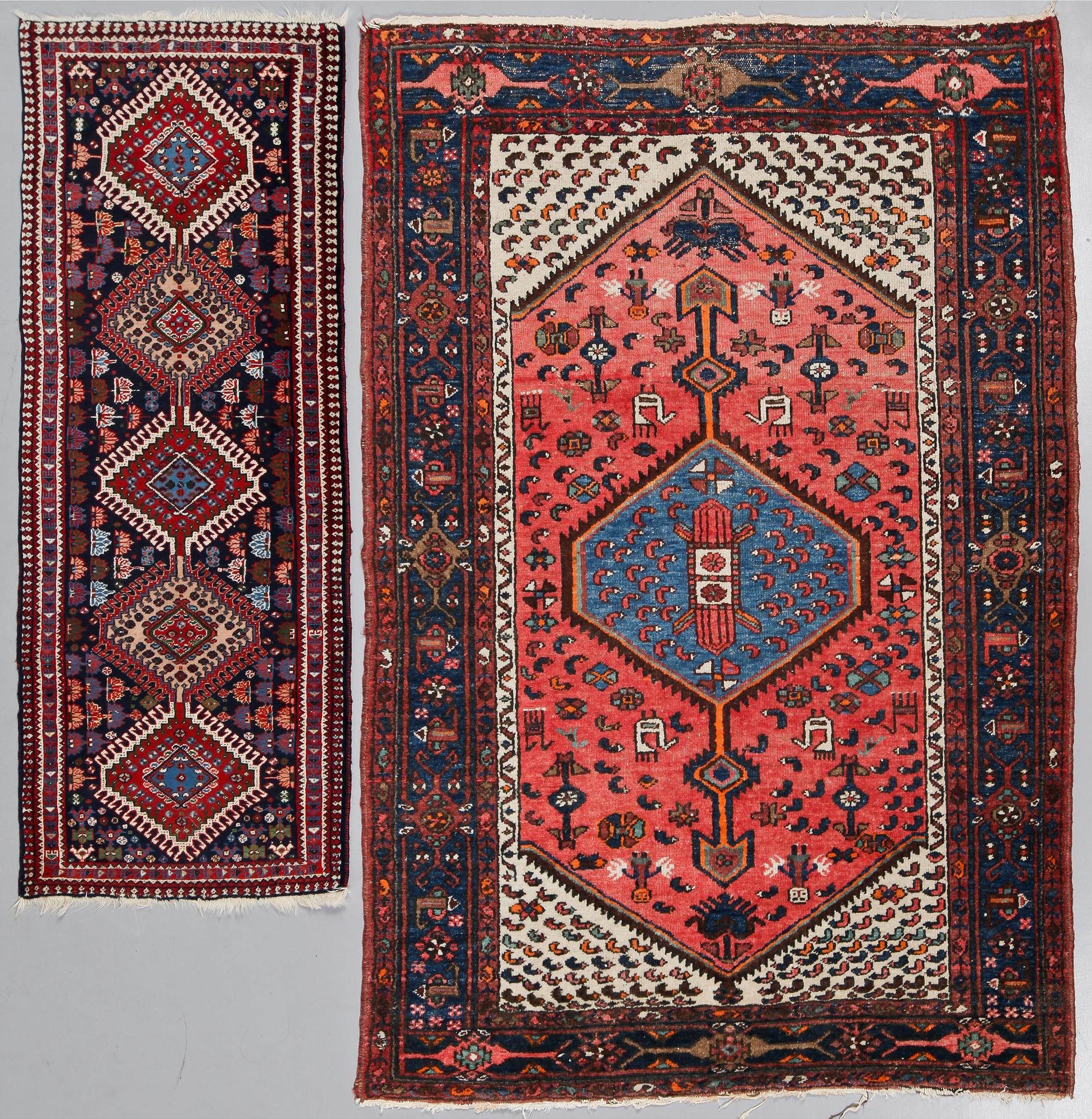 MATTOR, 2 st, orientaliska, old/semiantik, 193x126 samt 155x56 cm.