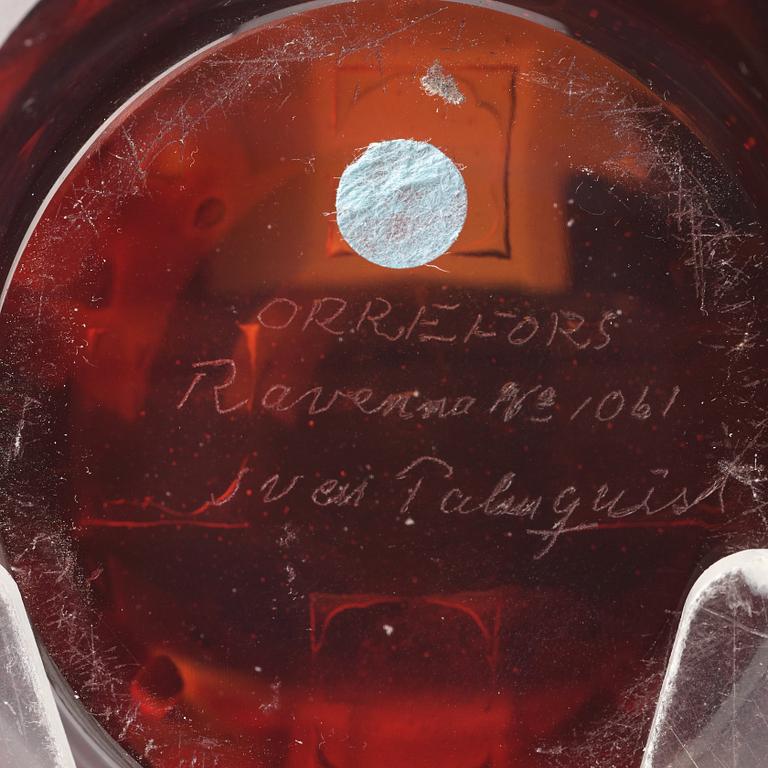 Sven Palmqvist, a "Ravenna" glass bowl, Orrefors, Sweden 1956.