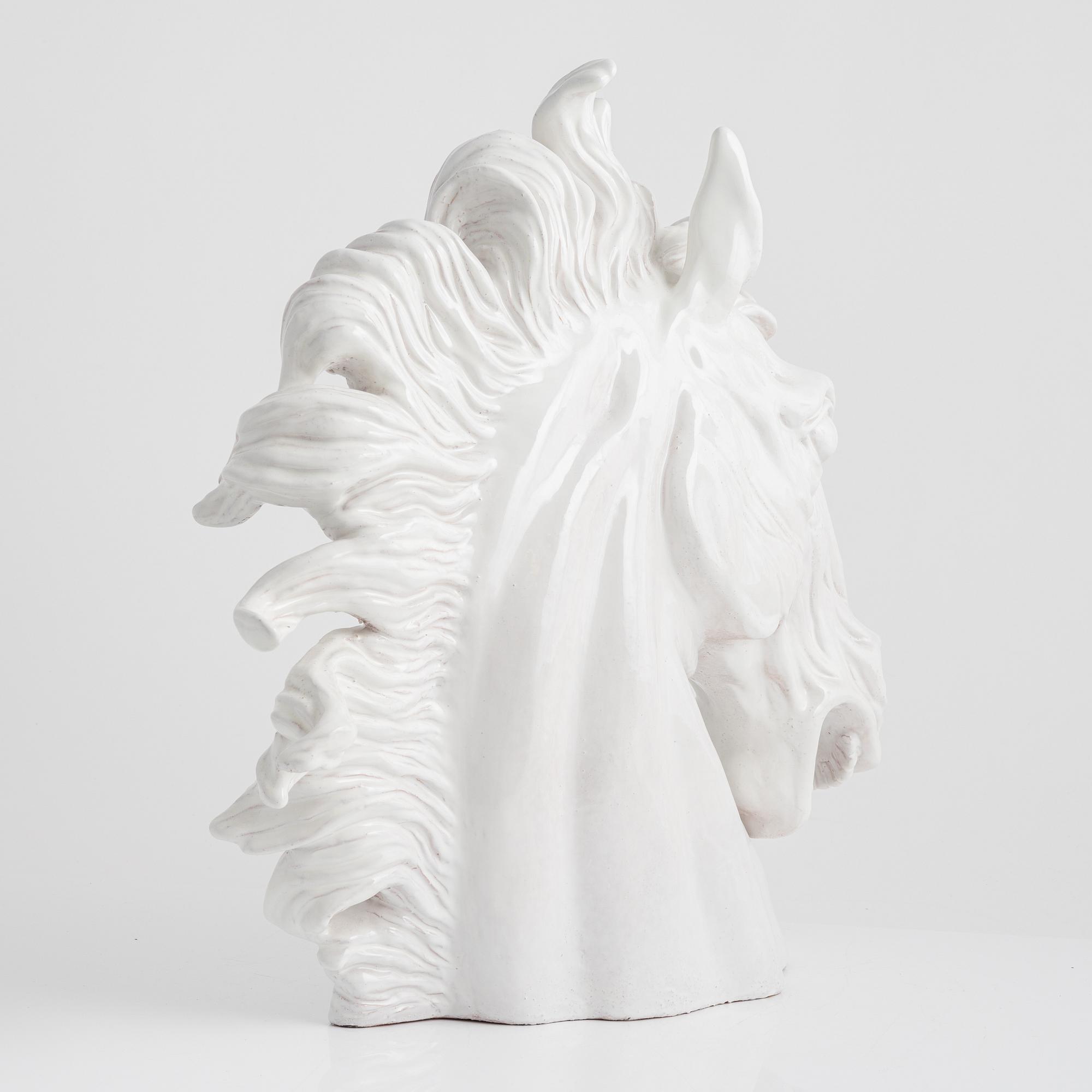 A ceramic figurine of a horse, Italy, later part of the 20th Century.