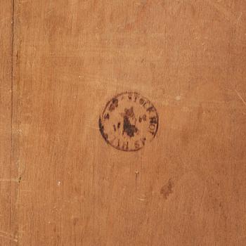 Lars Henning Boman, tillskrivna, Man med mineralhacka & Kvinna med kramsfåglar.