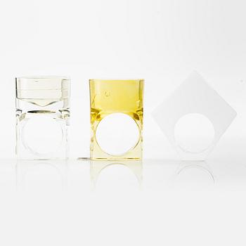 Siv Lagerström, three rings, acrylic plastic, 1970s.