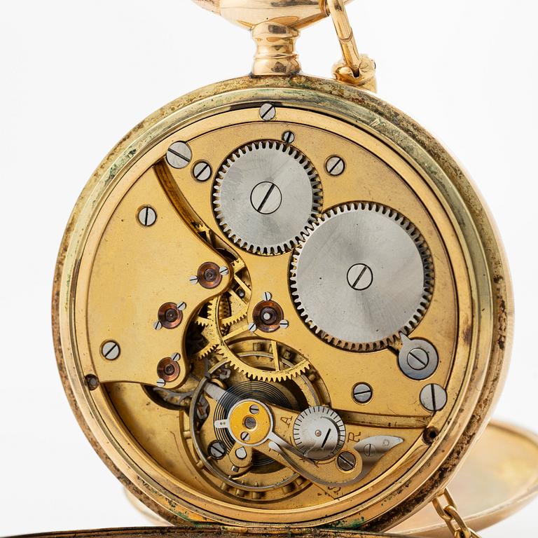 Pocket watch, hunter, 50.5 mm.