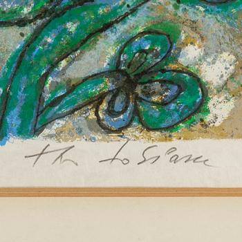 Three signed Theo Tobiasse lithographs.