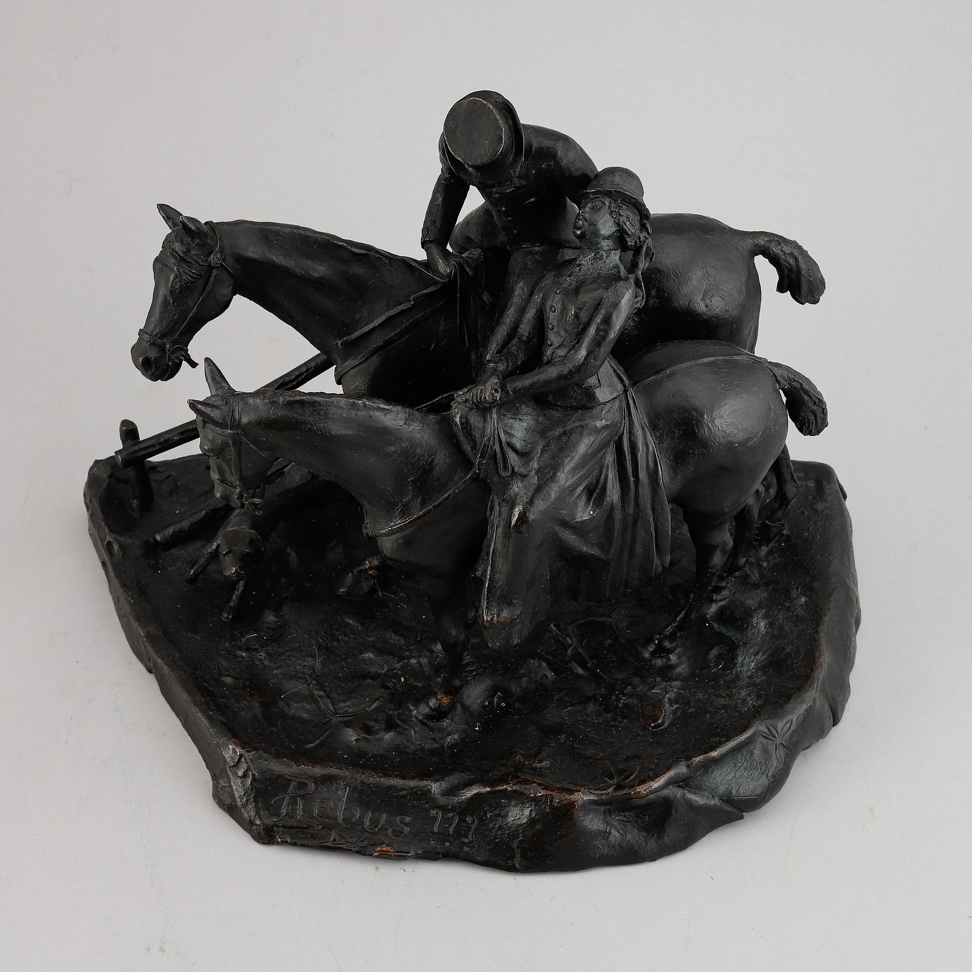 Unknown artist, sculpture, bronze.