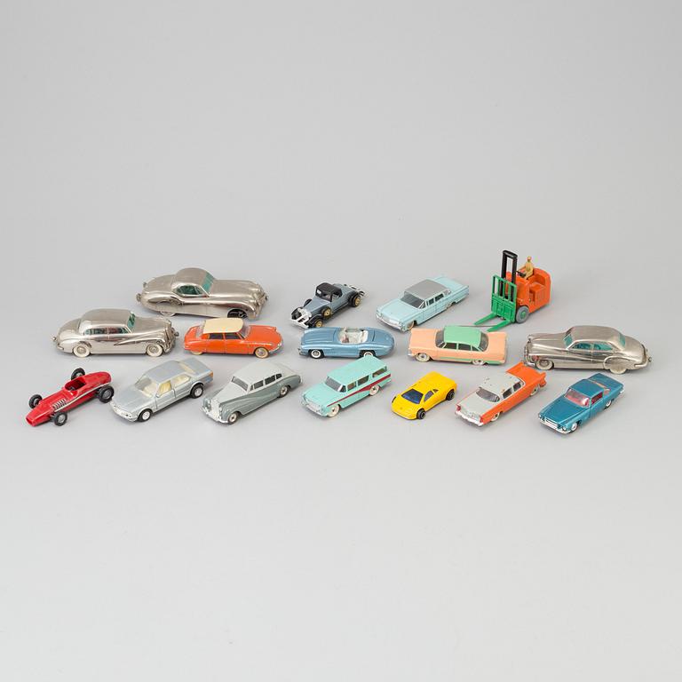 16 MODEL CARS, Dinky Toys.