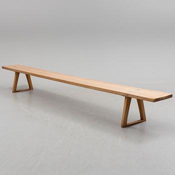 a swedish wooden bench from the 19th century.