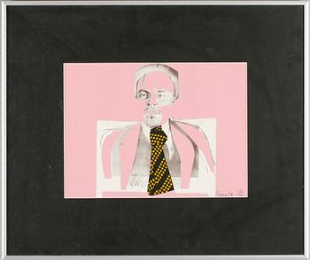 LARRY RIVERS, färglitografi, signerad och daterad 73, numrerad 181/300.