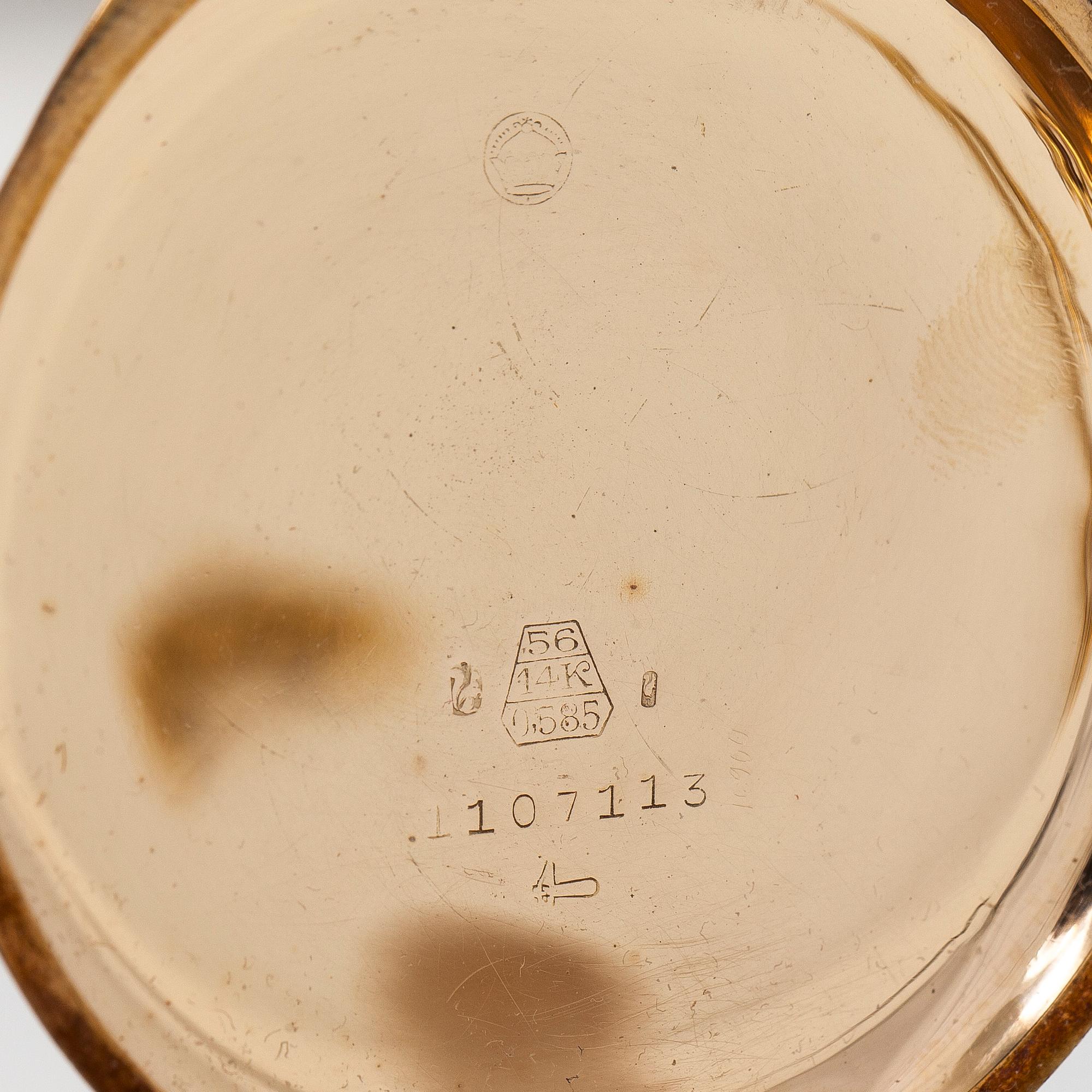 Record, fickur, savonett, 50,5 mm, med kedja.