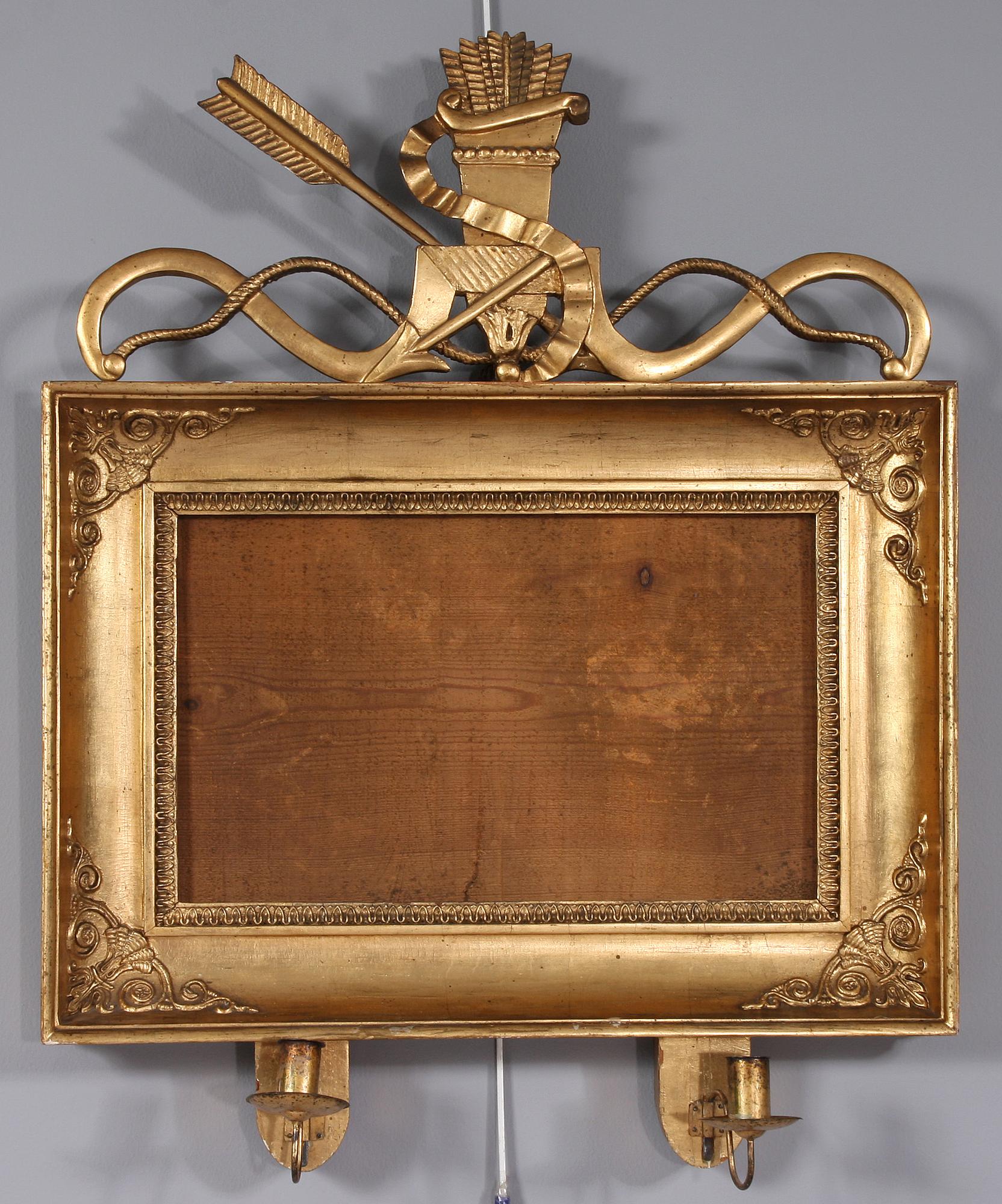 SPEGELLAMPETTER, ett par, empir, 1800-talets första hälft.