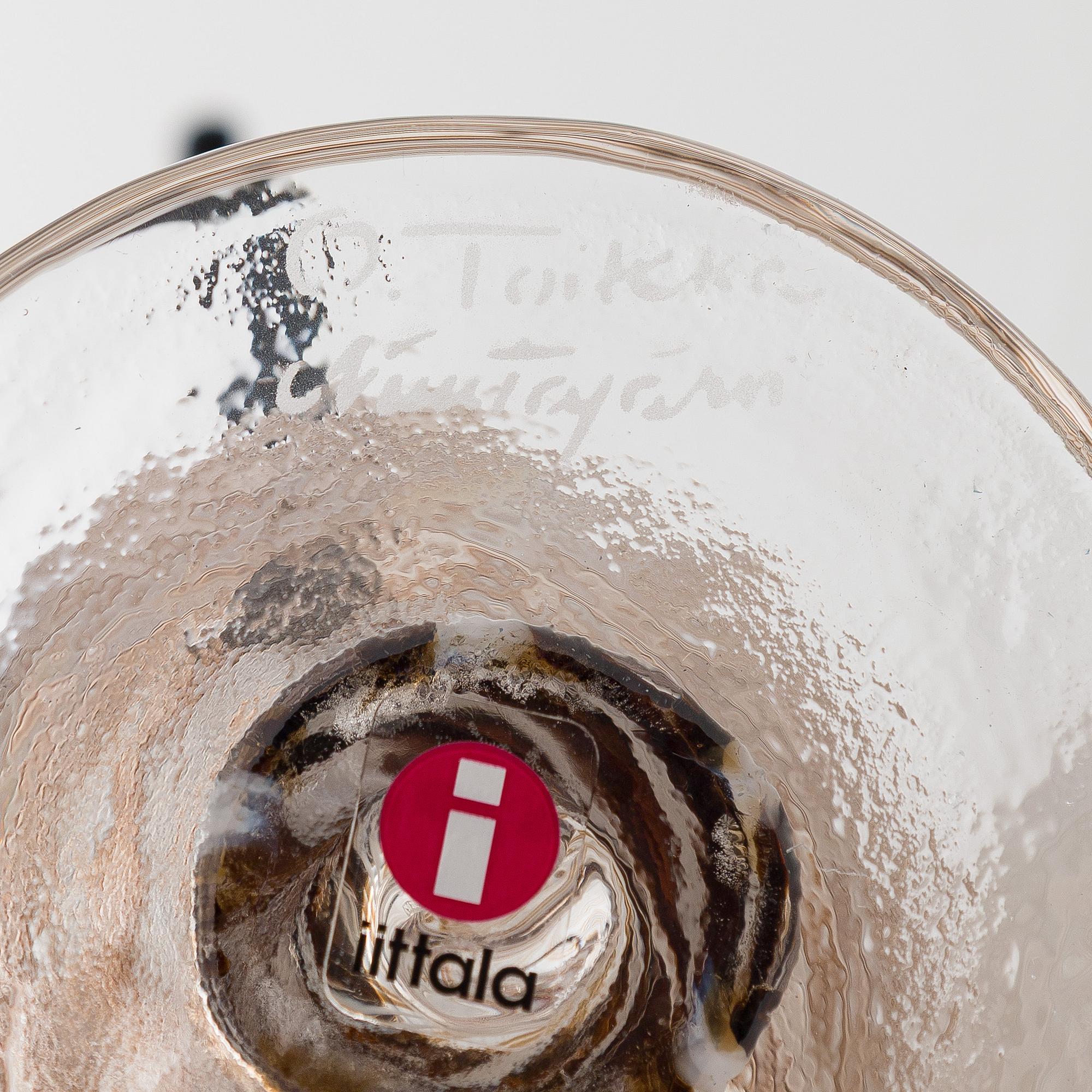 Oiva Toikka, glasfågel, "Plover", signerad O. Toikka Nuutajärvi.