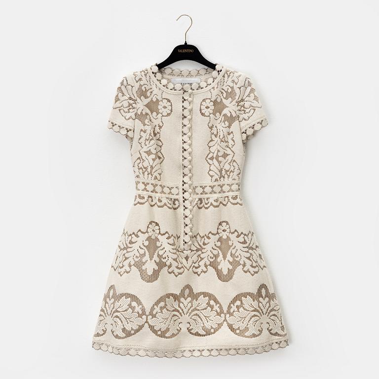Valentino, a cotton lace dress, size 38.