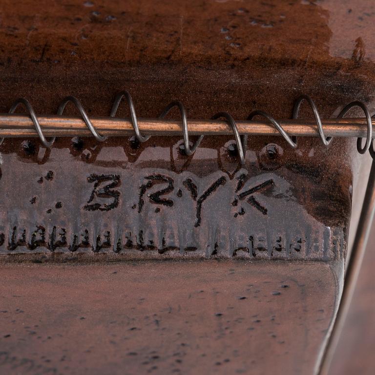 Rut Bryk, a stoneware relief signed BRYK.