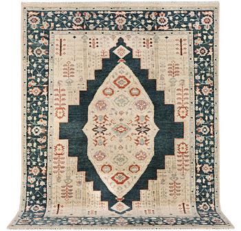 A Mamluk carpet, c. 307 x 237 cm.