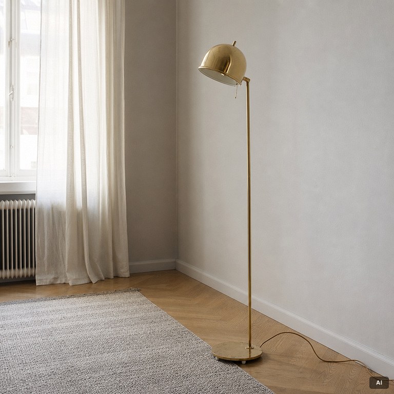 Eje Ahlgren, golvlampa, modell G-075, Bergboms, 1960-70-tal.