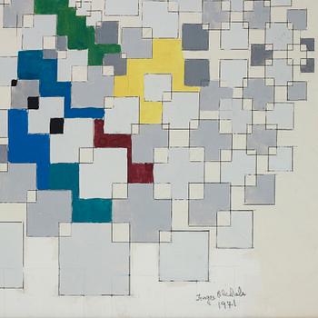 INGER EKDAHL, gouache på papper, signerad och daterad 1971.