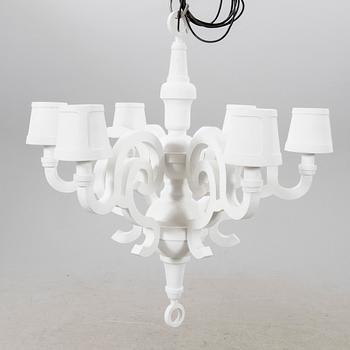 Studio Job, a pair ceiling chandelier, "Paper chandelier L" for Moooi 2000s.