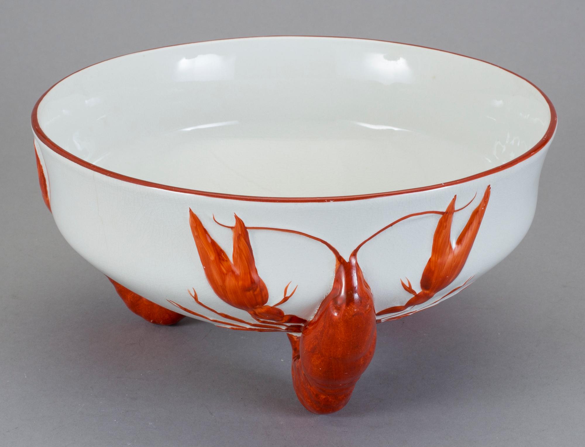 SKÅL, flintgods, Ur Kräftservisen, Rörstrand, 1900-talets första hälft.