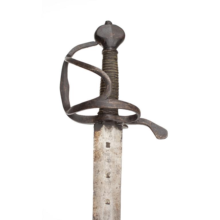 VÄRJA, sk soldatsvärd, m/1653.