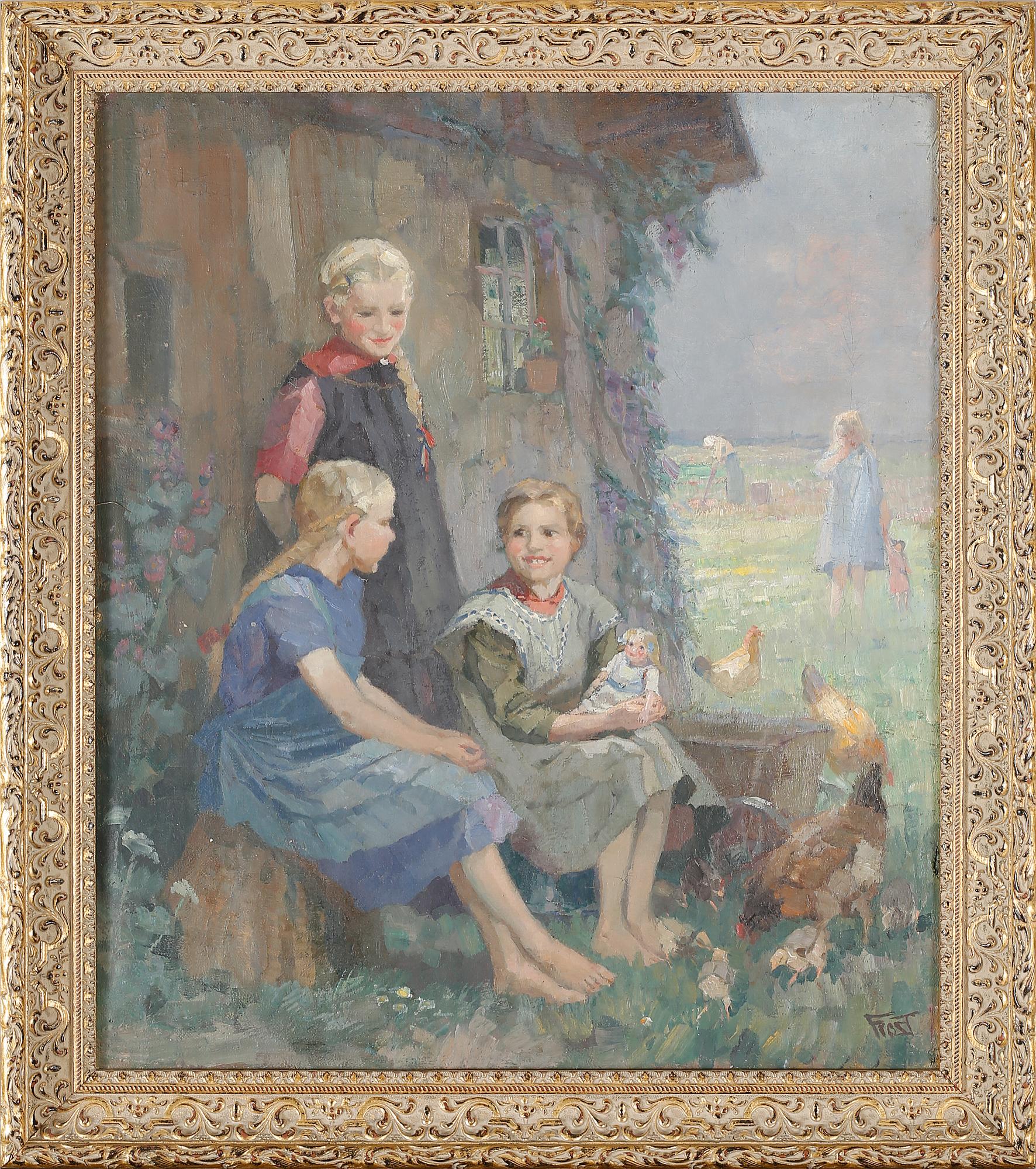 MARTIN FROST, oil on canvas, signed Frost.