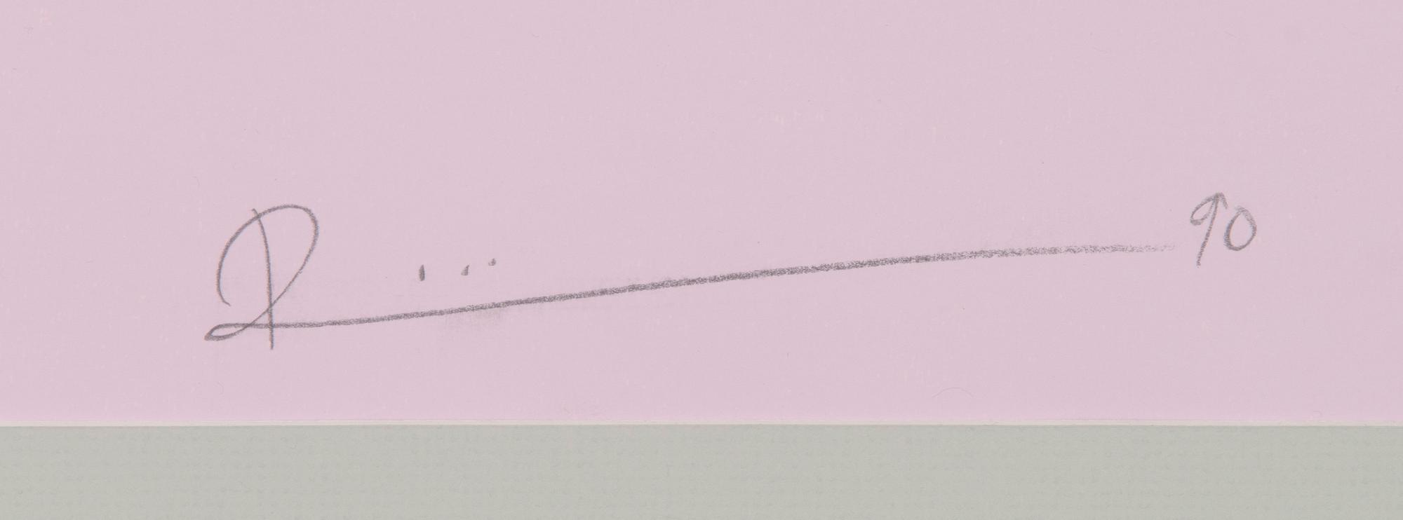 Kari Riipinen, serigrafi, signerad och daterad-90. Märkt H.C 14/20.