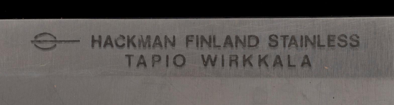 TAPIO WIRKKALA, PUUKKO-KNIVAR, 2 ST. Märkt Hackman Finland Stainless Tapio Wirkkala. Formgiven 1961.