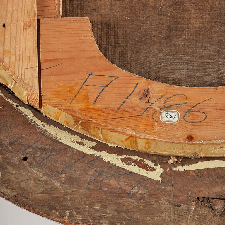 Mikael Dahl, attributed to, Young woman in burgundy dress.