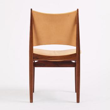 Finn Juhl, a rosewood "Egyptian" chair model FJ49, cabinetmaker Niels Vodder, Copenhagen, 1950s-60s.