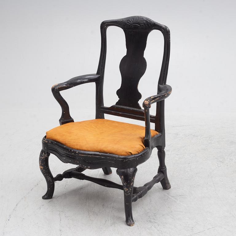 Armchair, Rococo, mid-18th century.