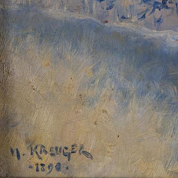 Nils Kreuger, "Månsken" (Motif from the Kalmar region).