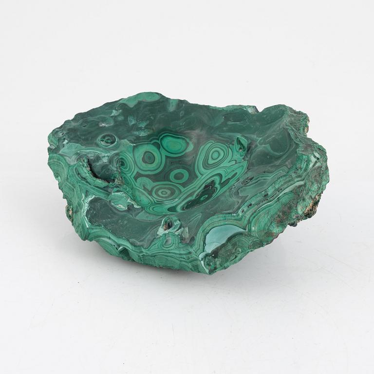 A malachite specimen.