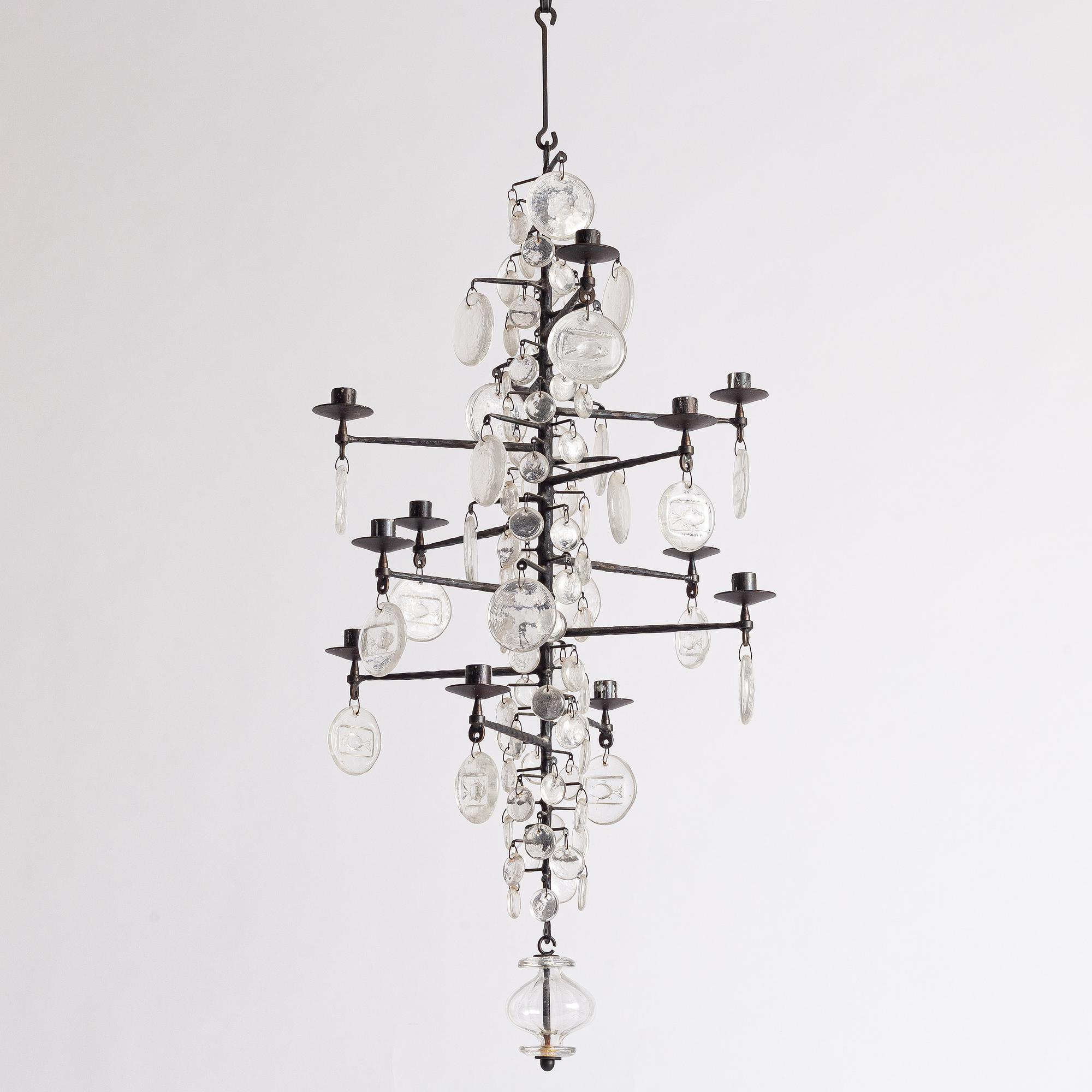 Erik Höglund, a chandelier, Boda Smide.