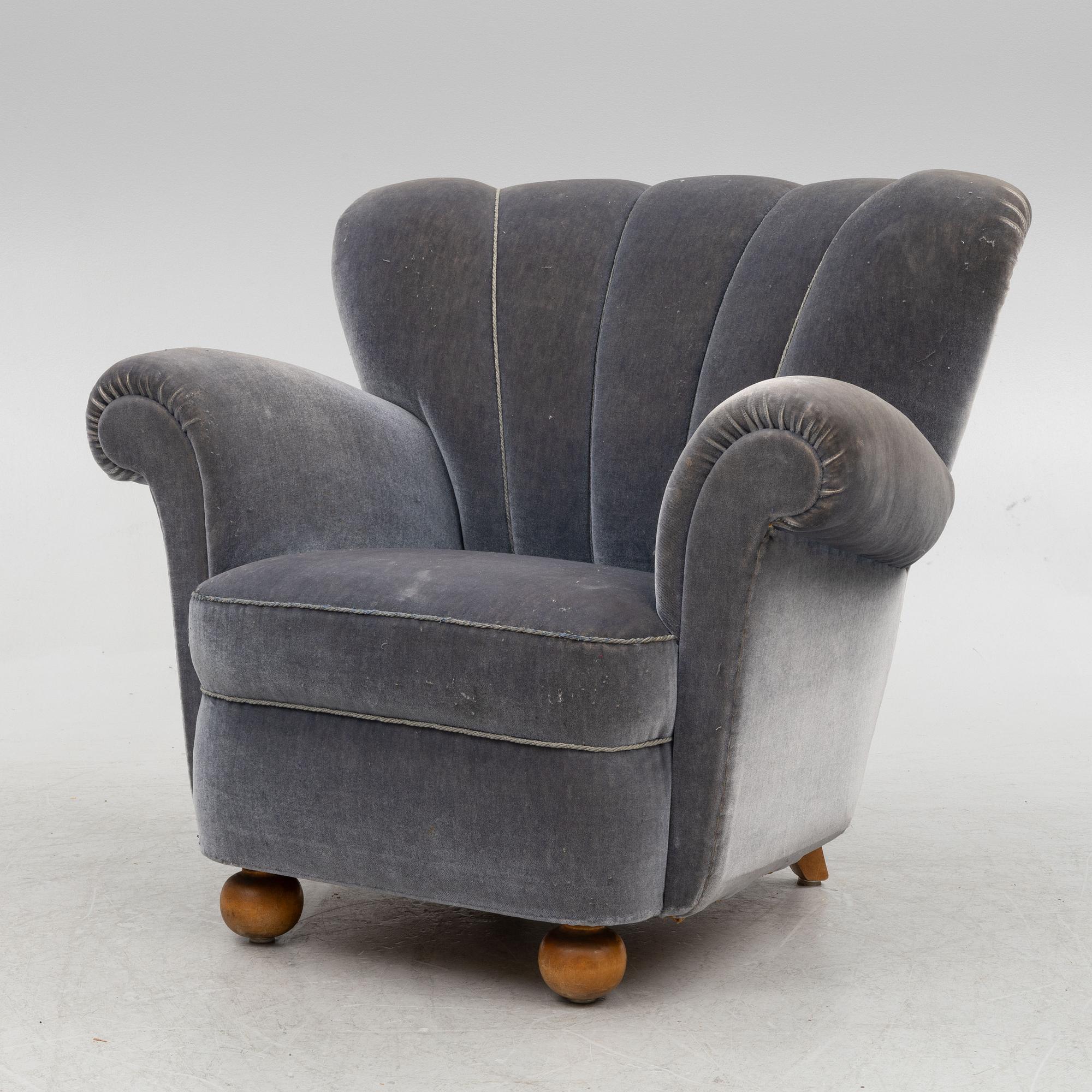 Armchair, Swedish Modern, 1950s.