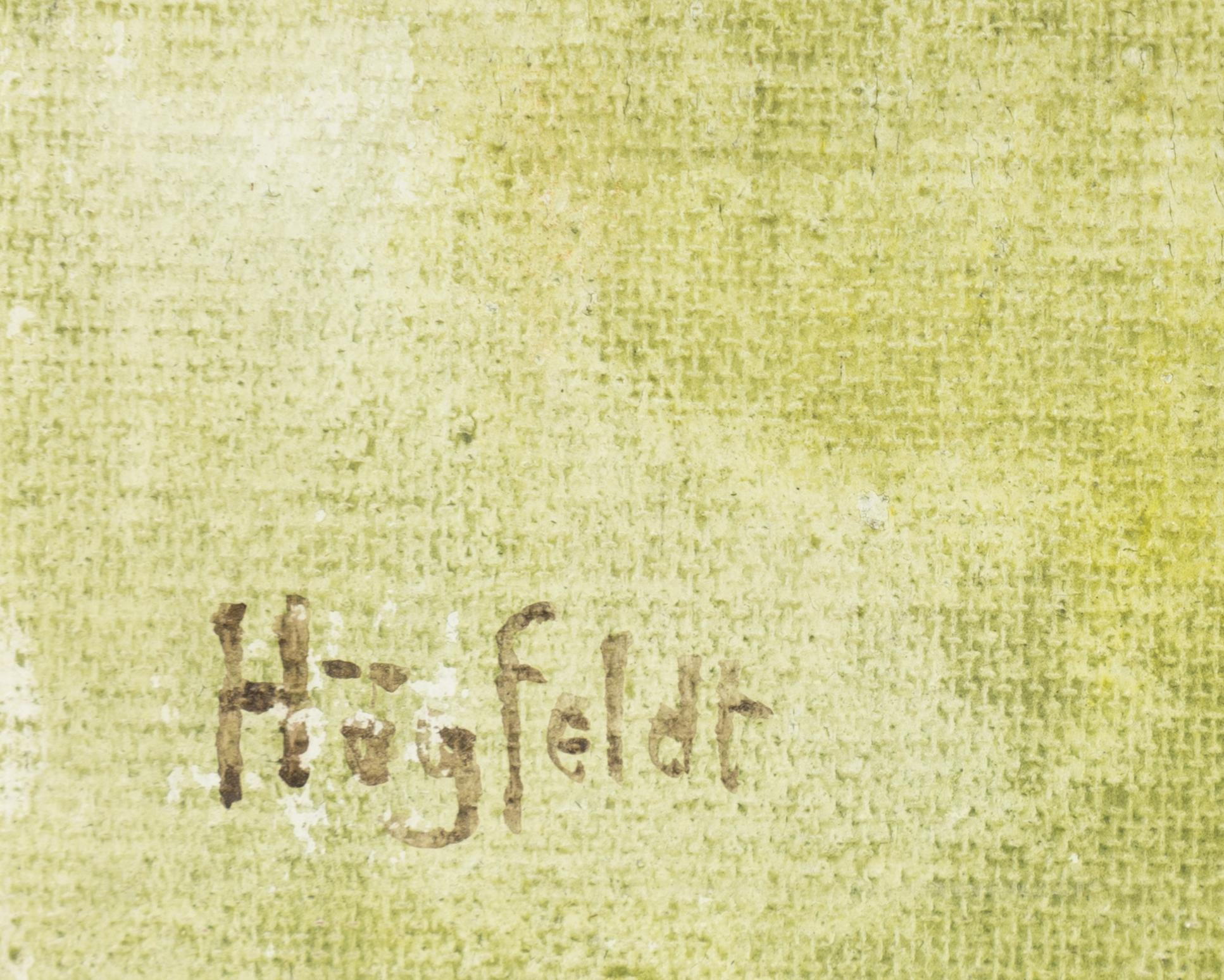 Robert Högfeldt, oil on canvas/panel, signed.